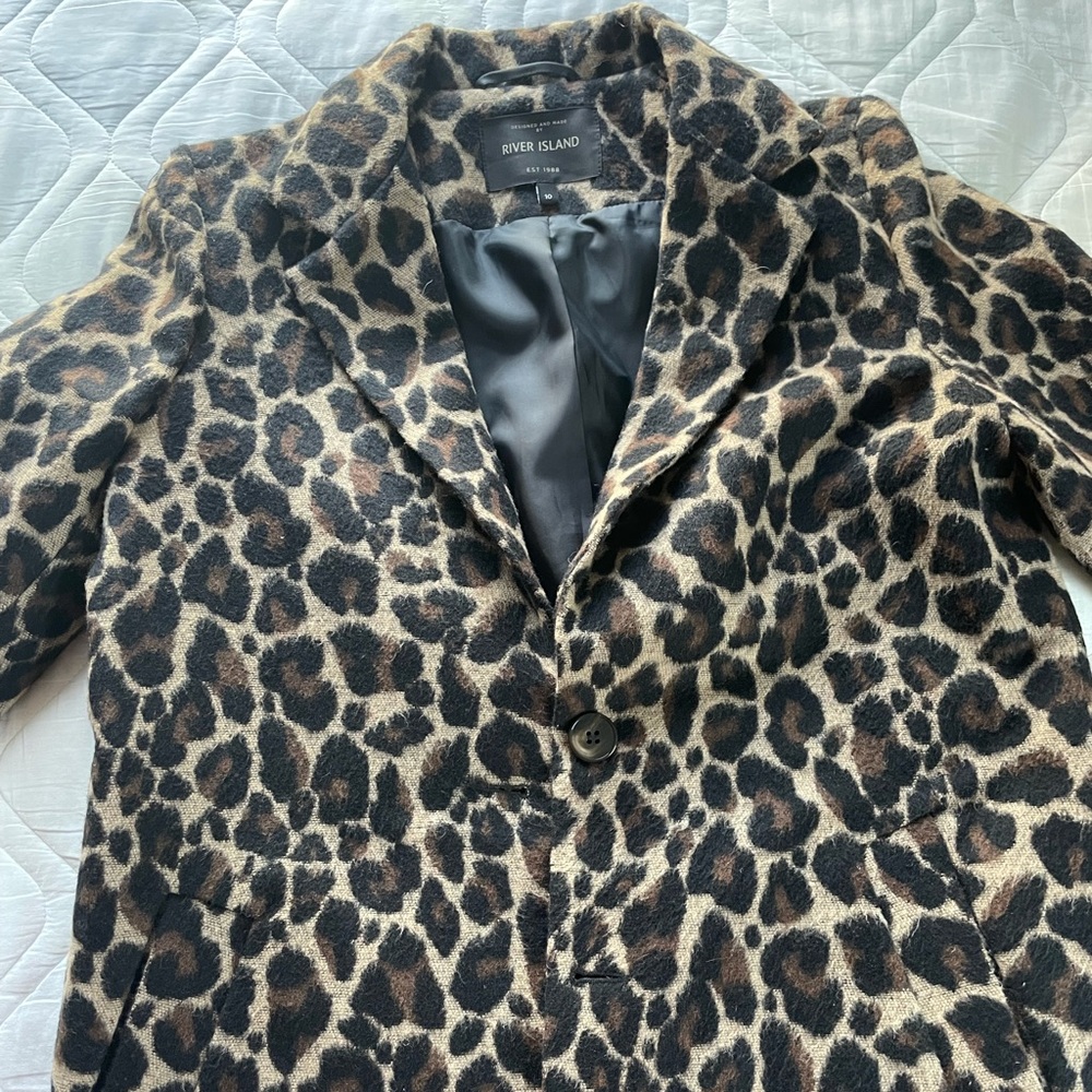 Vintage River Island Leopard Print Coat